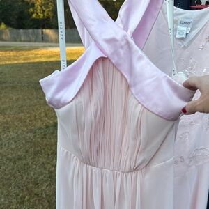 Azazie Light Pink Wedding Dress